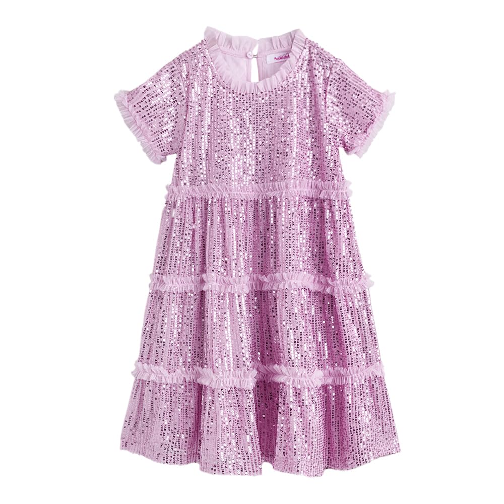 Girl's Fit And Flare Knee Length Dress
