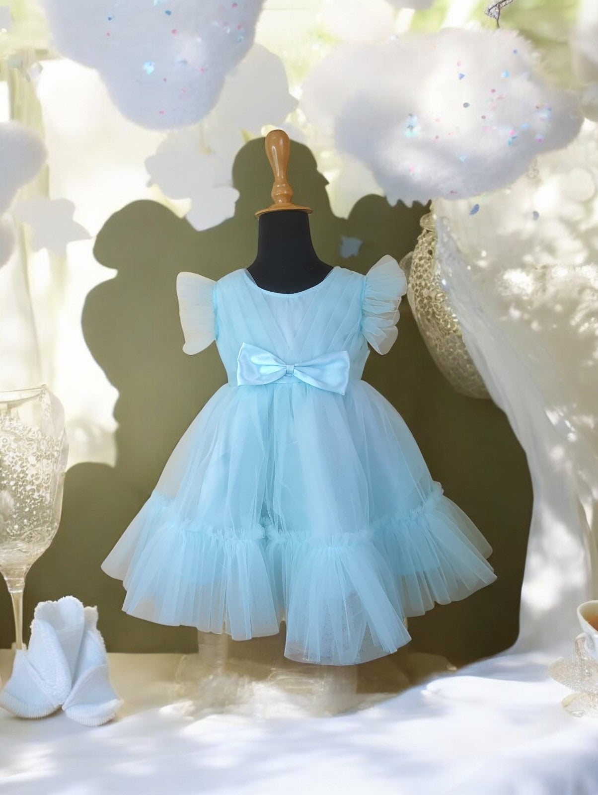 Elegant Blue frock for party