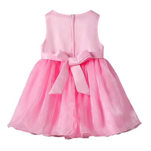 Pink Girls Knee Length Party Dresses