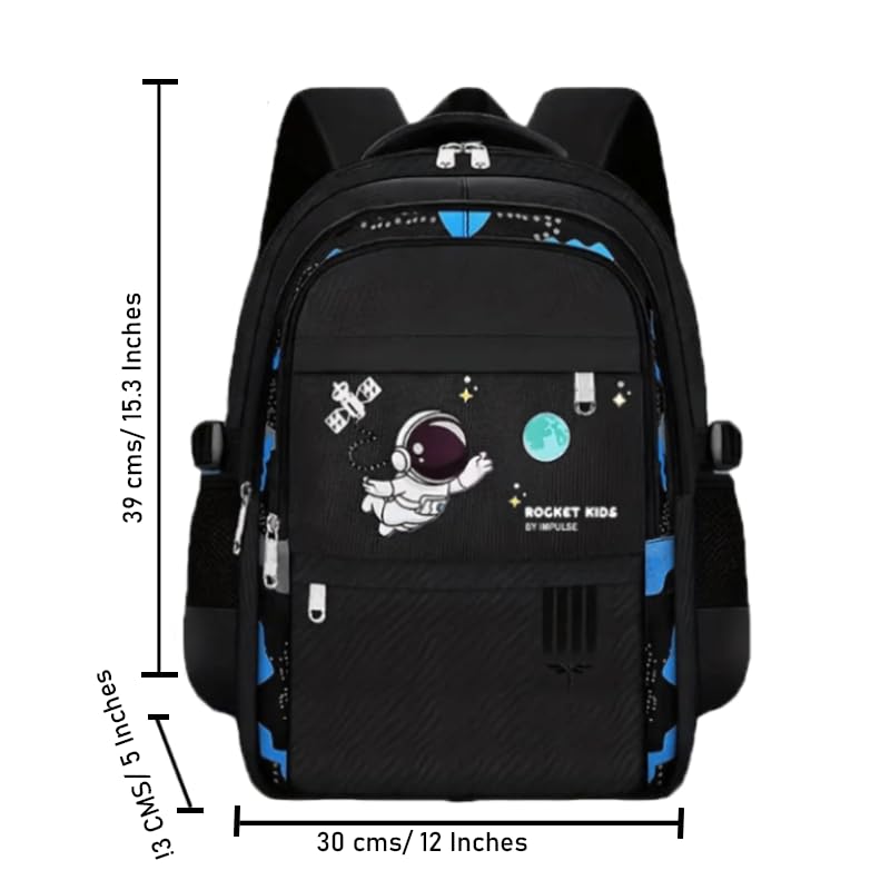 Impulse Astronaut 25L Unisex Stylish &Trendy Water Resistant printed Bag, College travel Backpack, School Bag for boys & girls with 1 Year Warranty