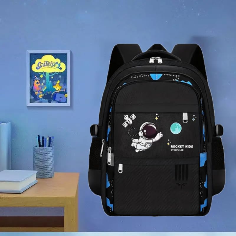 Impulse Astronaut 25L Unisex Stylish &Trendy Water Resistant printed Bag, College travel Backpack, School Bag for boys & girls with 1 Year Warranty