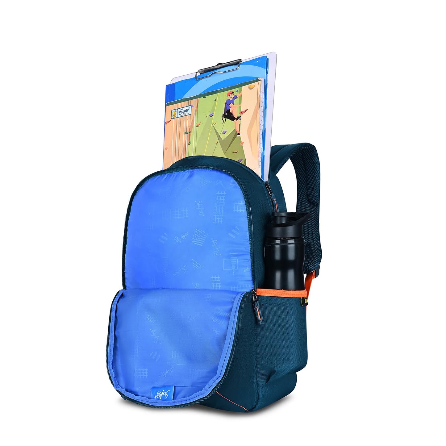 Skybags Casual Backpack 28L, 2 Main Compartments, Bottle Pocket, Front Pocket, Padded Shoulder Strap