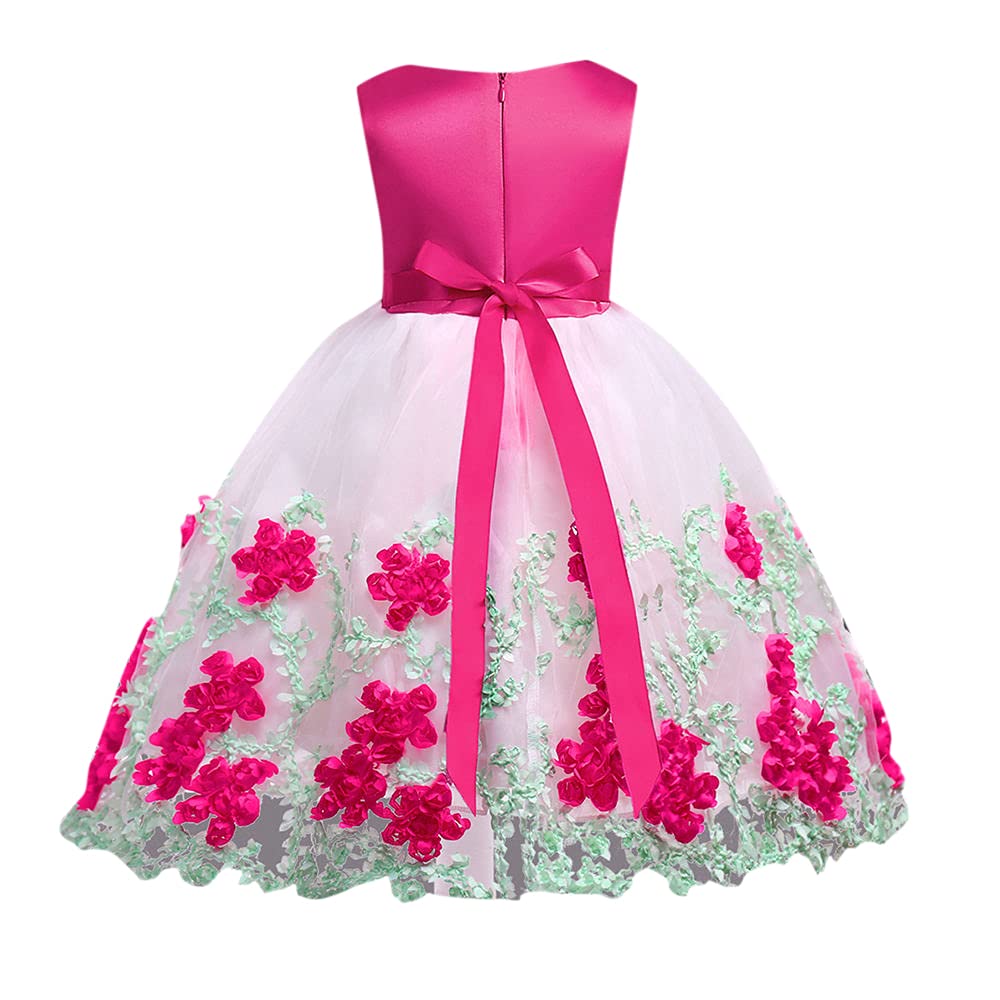 Girls Designer Polyester Sleeveless Solid Party Dress in Multi Color