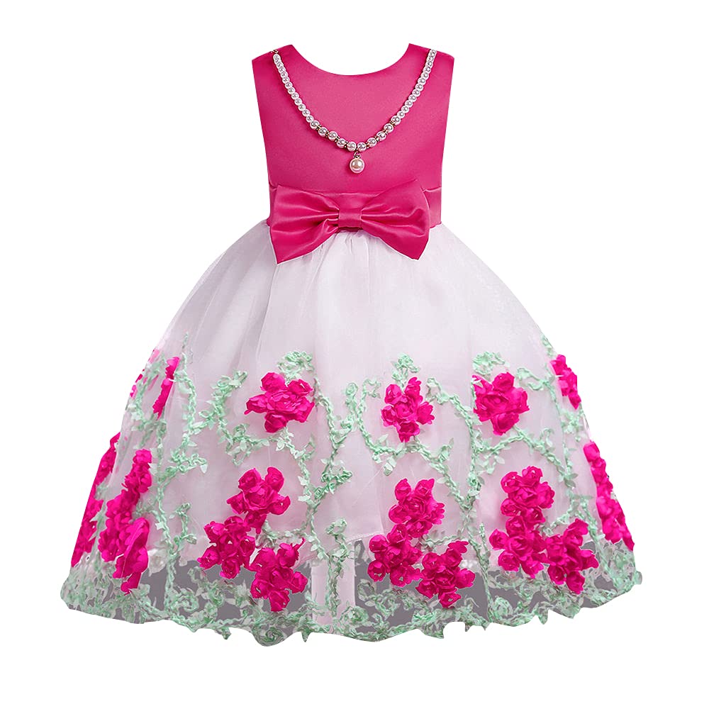 Girls Designer Polyester Sleeveless Solid Party Dress in Multi Color