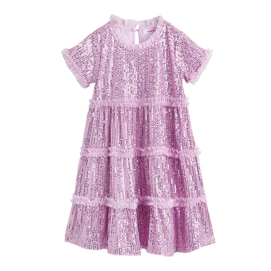 Girl's Fit And Flare Knee Length Dress