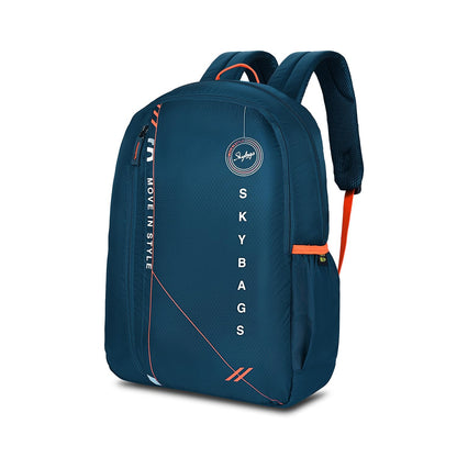 Skybags Casual Backpack 28L, 2 Main Compartments, Bottle Pocket, Front Pocket, Padded Shoulder Strap