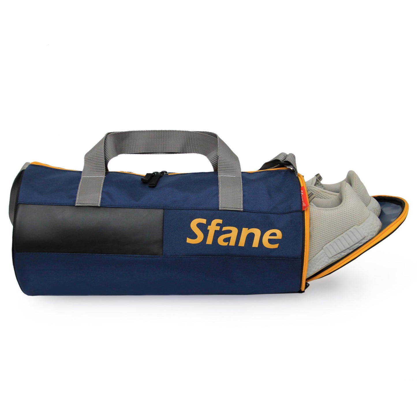 Sfane Polyester 23cms Duffle/Shoulder/Gym Bag for Men & Women with Separate Shoe Compartment (Grey)