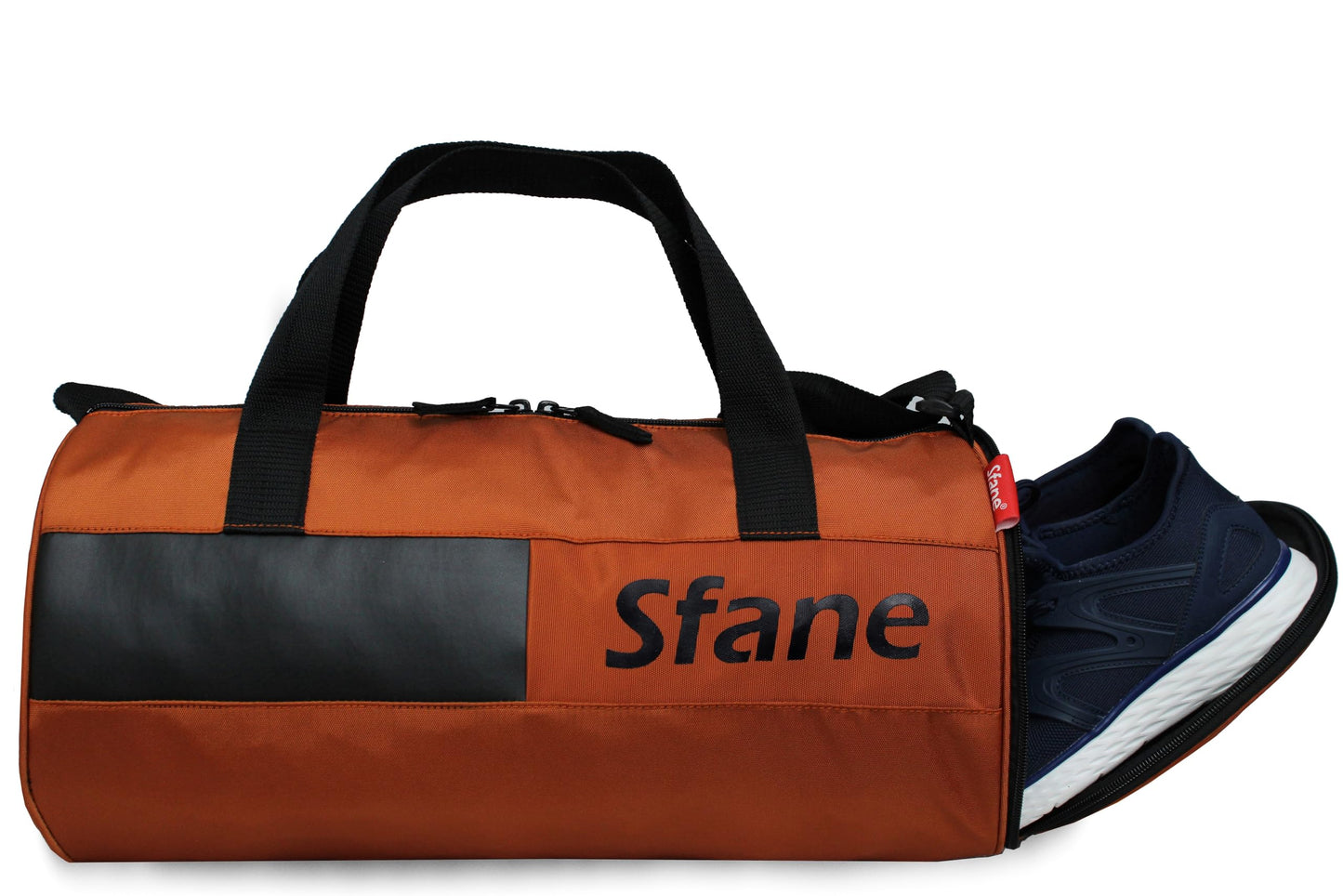 Sfane Polyester 23cms Duffle/Shoulder/Gym Bag for Men & Women with Separate Shoe Compartment (Grey)