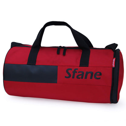 Sfane Polyester 23cms Duffle/Shoulder/Gym Bag for Men & Women with Separate Shoe Compartment (Grey)