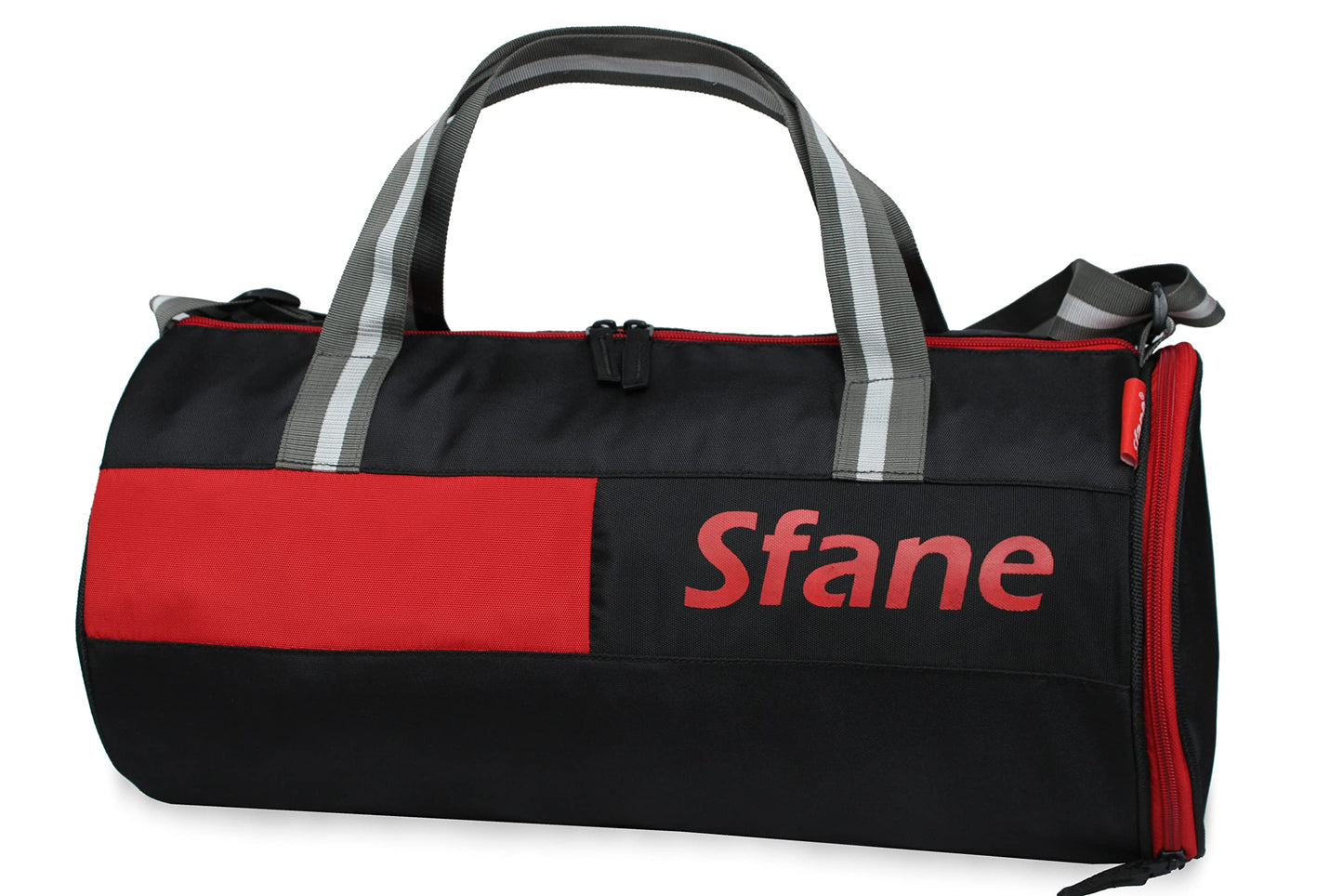 Sfane Polyester 23cms Duffle/Shoulder/Gym Bag for Men & Women with Separate Shoe Compartment (Grey)