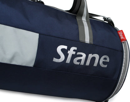 Sfane Polyester 23cms Duffle/Shoulder/Gym Bag for Men & Women with Separate Shoe Compartment (Grey)