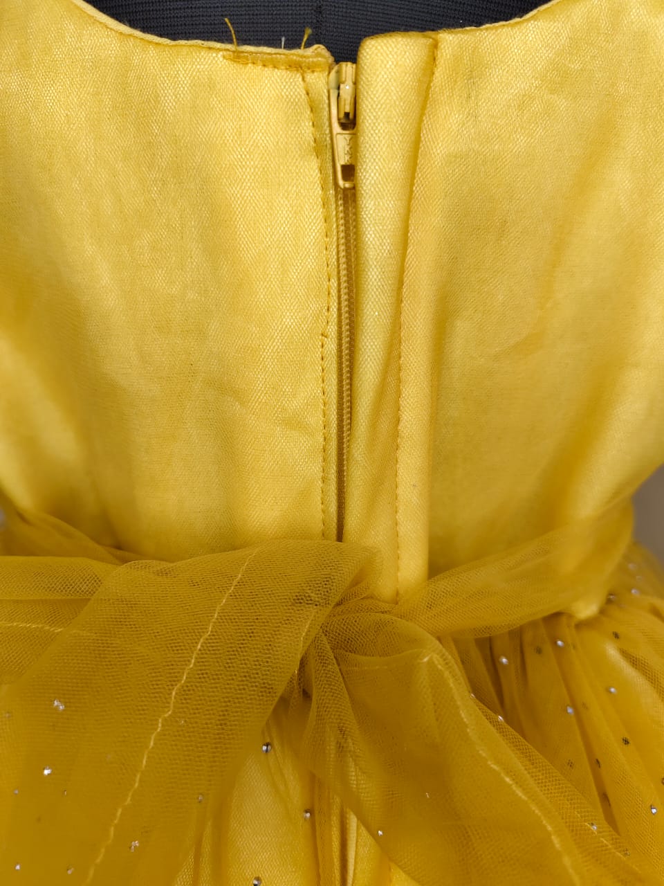Gold Sequence bow dress